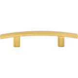 3'' Center-to-Center Brushed Gold Square Thatcher Cabinet Bar Pull