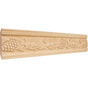 Hardware Resources - 1-1/8'' D x 4-3/4'' H Cherry Acanthus and Grape Hand Carved Moulding - Unfinished