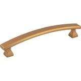 Hardware Resources - 128 mm Center-to-Center Satin Bronze Square Hadly Cabinet Pull - Satin Bronze