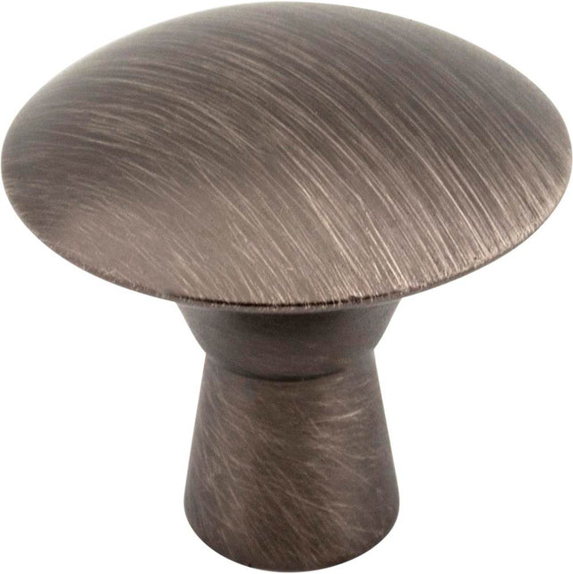 Hardware Resources - 1-1/16'' Diameter Brushed Pewter Zachary Cabinet Mushroom Knob - Brushed Pewter