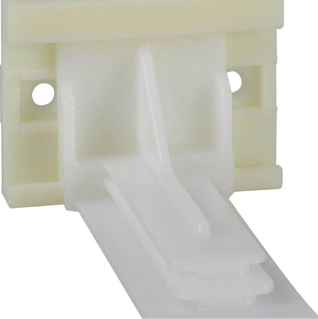 Hardware Resources - Adjustable Plastic Rear Bracket for USE-Series Undermount Drawer Slides with 8 mm Dowels - Almond