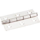 Hardware Resources - Bright Nickel 2-1/2'' x 1-1/2'' Single Half Swaged Butt Hinge - Bright Nickel