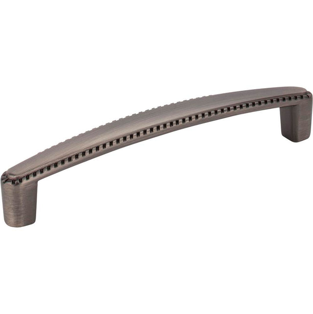 Hardware Resources - 128 mm Center-to-Center Brushed Pewter Rope Detailed Lindos Cabinet Pull - Brushed Pewter