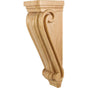 Hardware Resources - 6-3/4'' W x 7-5/8'' D x 22'' H Cherry Scrolled Corbel - Unfinished