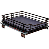 Hardware Resources - 15'' Black Nickel STORAGE WITH STYLE  Metal Soft-close Pullout Basket - Black Nickel