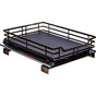 Hardware Resources - 15'' Black Nickel STORAGE WITH STYLE  Metal Soft-close Pullout Basket - Black Nickel