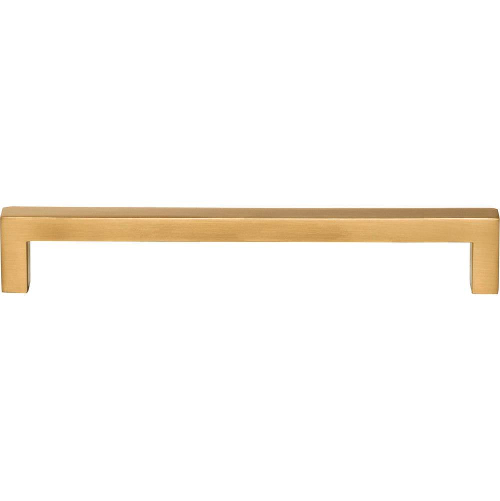 160 mm Center-to-Center Brushed Gold Square Stanton Cabinet Bar Pull