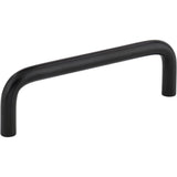 Hardware Resources - 96 mm Center-to-Center Matte Black Torino Cabinet Wire Pull - Matte Black
