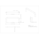 96 mm Center-to-Center Brushed Chrome Torino Cabinet Wire Pull
