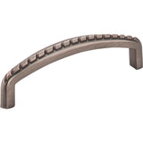 Hardware Resources - 96 mm Center-to-Center Brushed Pewter Rope Detailed Cypress Cabinet Pull - Brushed Pewter
