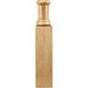 Hardware Resources - 2-1/4'' W x 1-1/8'' D x 11-1/4'' H Rubberwood Spool and Transition Block - Unfinished