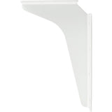 Hardware Resources - 5'' x 8'' White Workstation Bracket Sold by the Pair - White