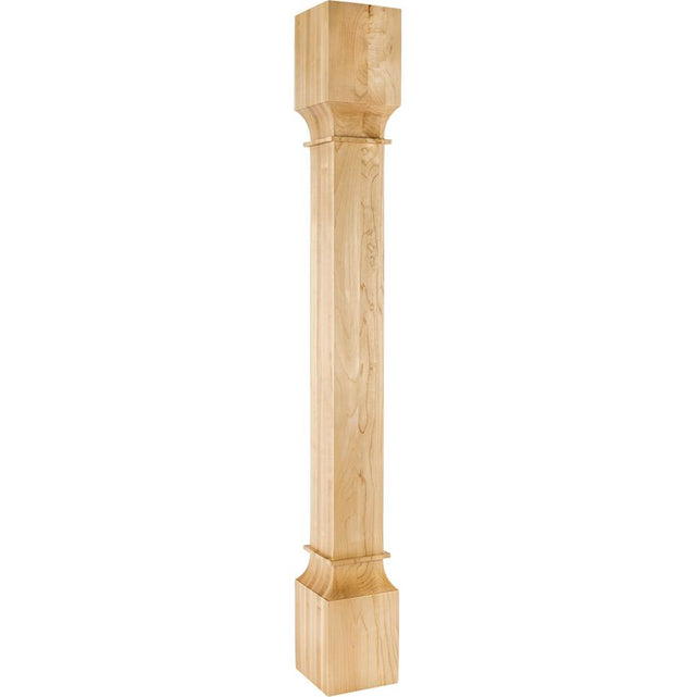 Hardware Resources - 5'' W x 5'' D x 42'' H White Birch Square Post - Unfinished