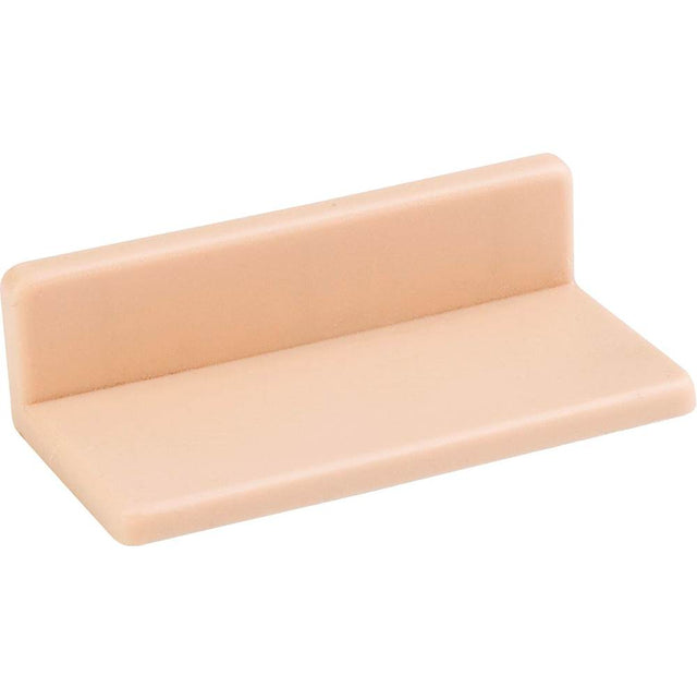 Hardware Resources - 2-1/8'' x 1'' x 1/2'' Beige Plastic Cover For Drawer Bracket (9453007) - Almond