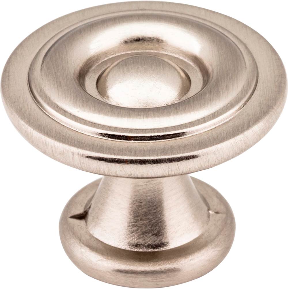 Hardware Resources - 1-3/16'' Diameter Satin Nickel Button Syracuse Cabinet Knob - Satin Nickel