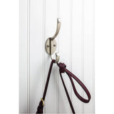 5-7/8'' Brushed Oil Rubbed Bronze Flared Transitional Double Prong Wall Mounted Hook