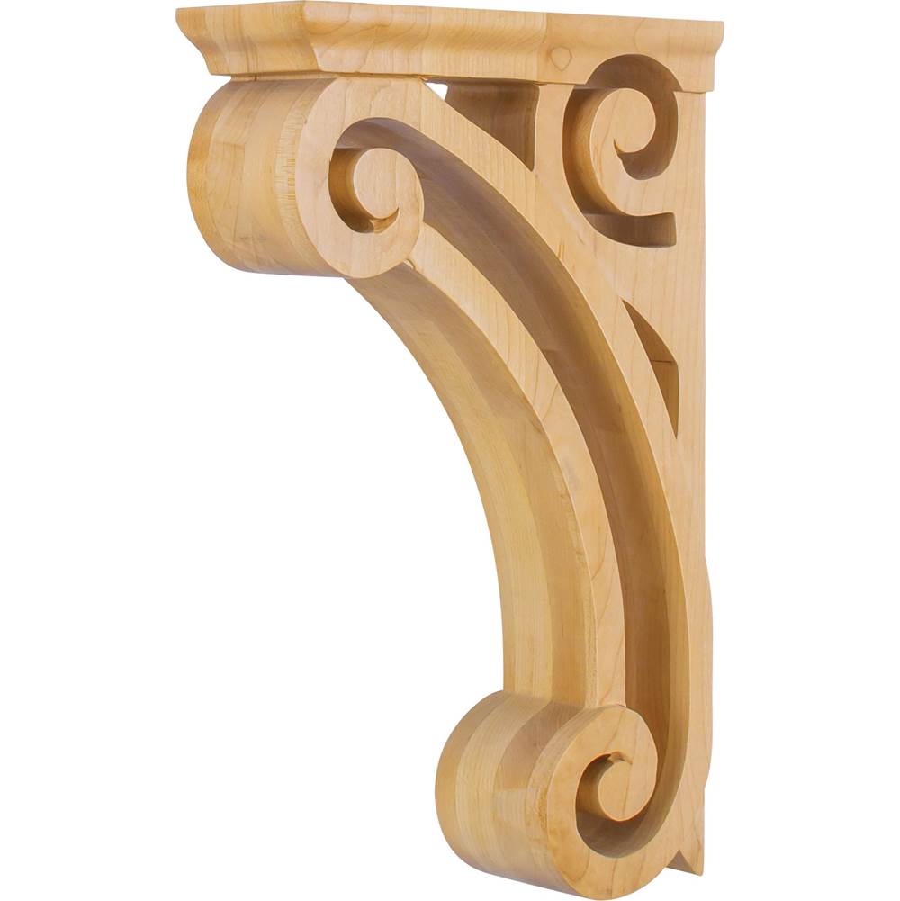 Hardware Resources - 3'' W x 9-3/8'' D x 14'' H Cherry Open Space Corbel - Unfinished