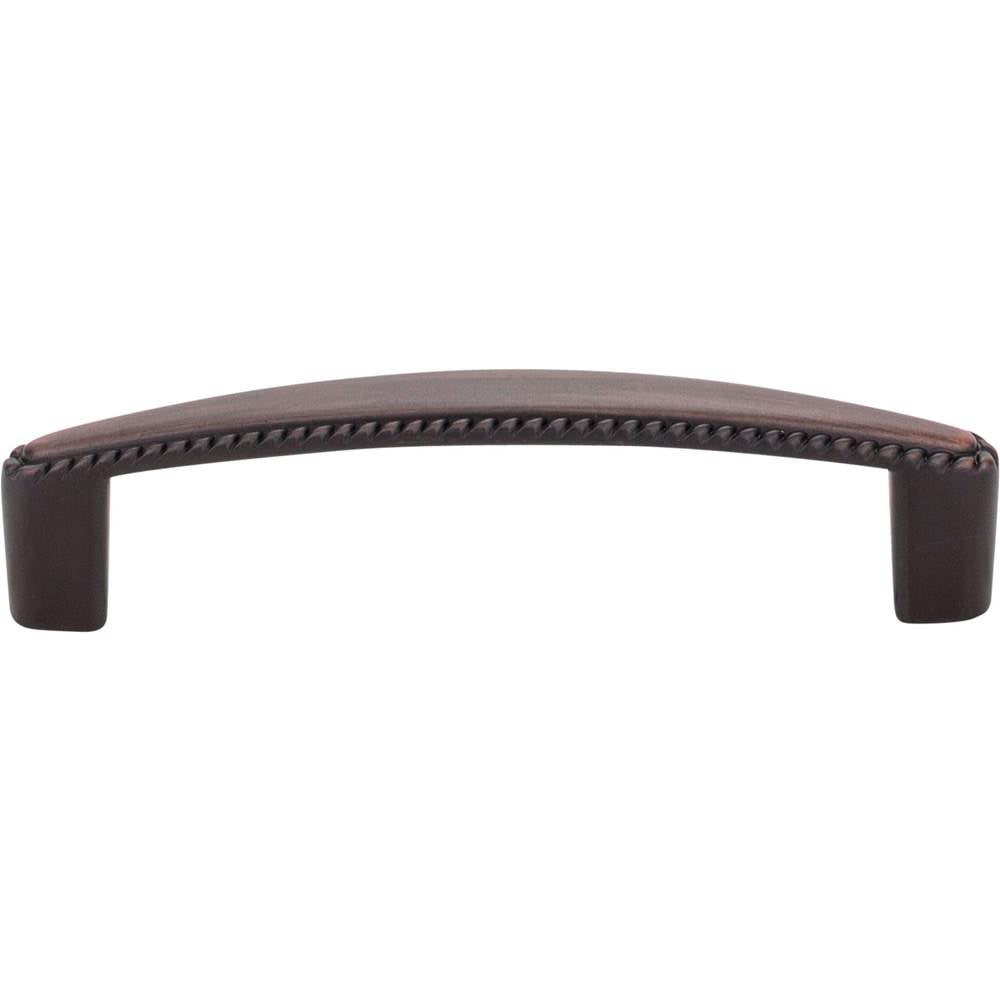 96 mm Center-to-Center Brushed Pewter Rope Detailed Lindos Cabinet Pull
