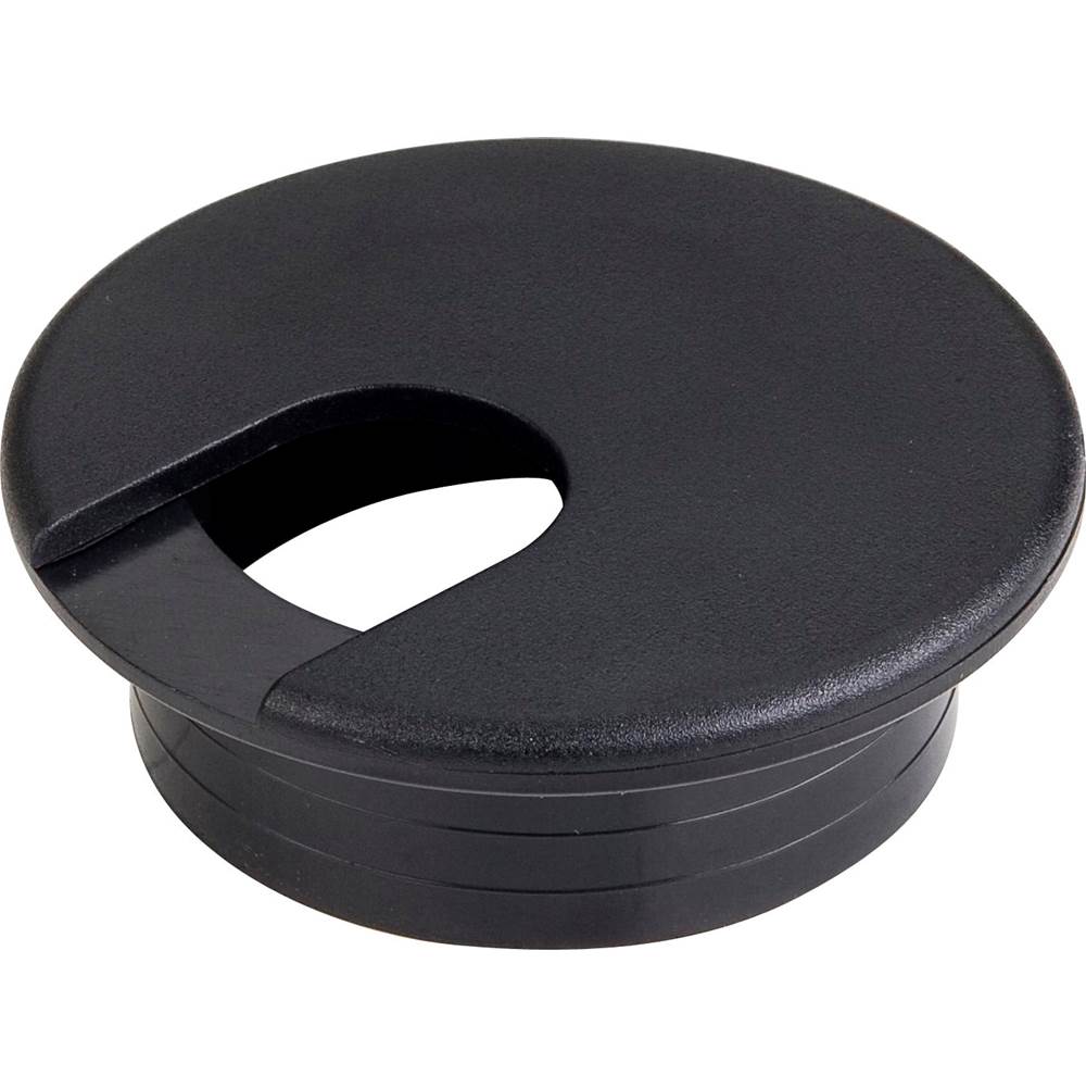 Hardware Resources - 2 Piece Black Plastic Wire Grommet for 2'' Diameter Hole - Black