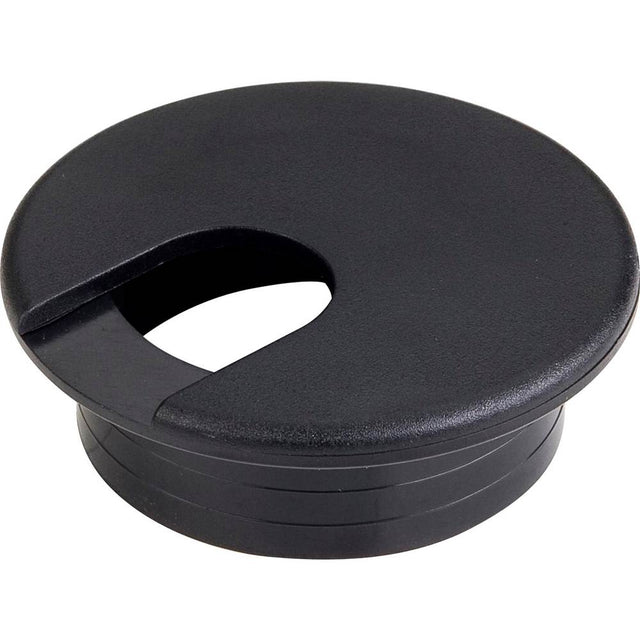 Hardware Resources - 2 Piece Black Plastic Wire Grommet for 2'' Diameter Hole - Black