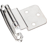 Traditional 3/8'' Inset Hinge with Semi-Concealed Frame Wing - Antique Brass
