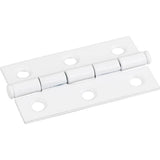 Hardware Resources - Bright White 2-1/2'' x 1-1/2'' Single Half Swaged Butt Hinge - Bright White