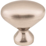1-1/4'' Overall Length Brushed Pewter Oval Merryville Cabinet Knob