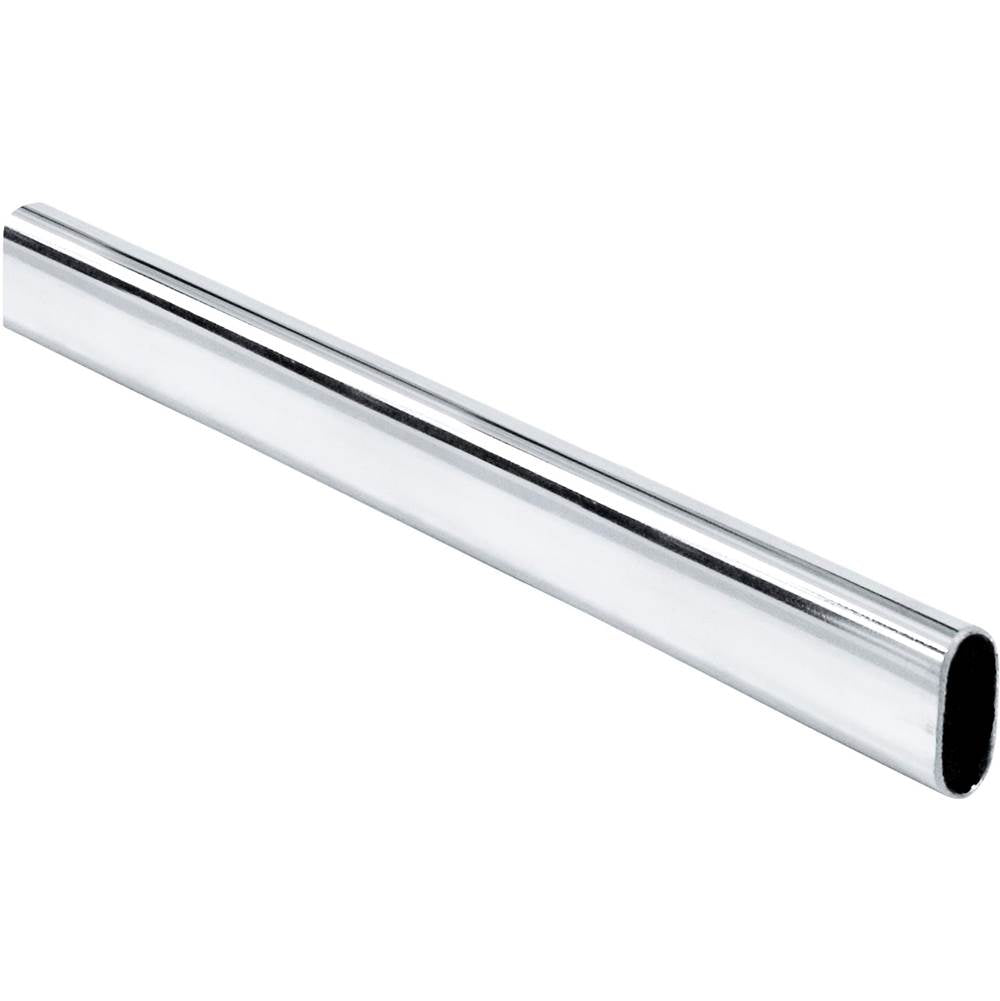 Hardware Resources - Chrome 8'' Oval Closet Rod - Chrome