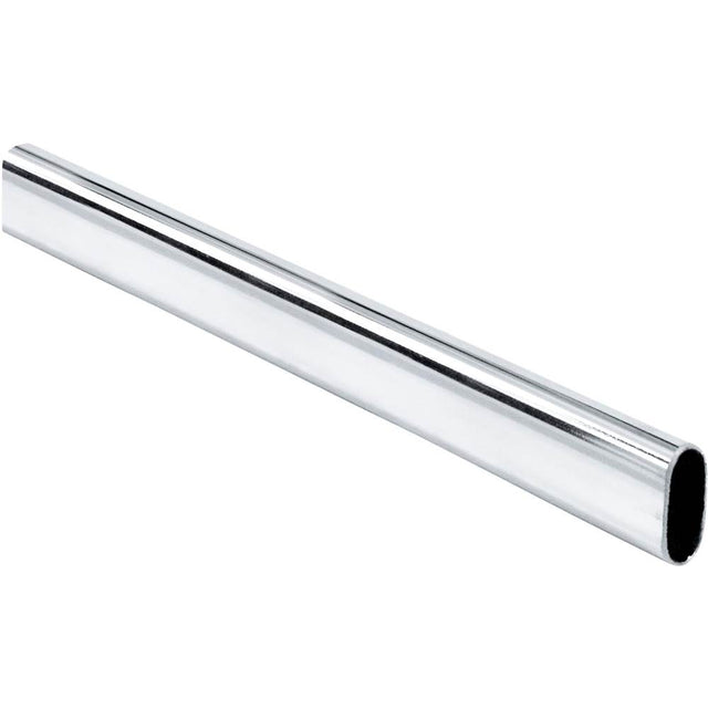 Hardware Resources - Chrome 8'' Oval Closet Rod - Chrome
