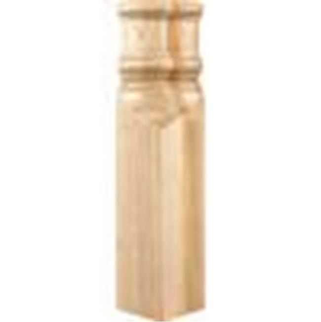 Hardware Resources - 2-7/8'' W x 1-7/8'' D x 9-7/8'' H Alder Spool and Transition Block - Unfinished