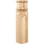 Hardware Resources - 2-7/8'' W x 1-7/8'' D x 9-7/8'' H Alder Spool and Transition Block - Unfinished