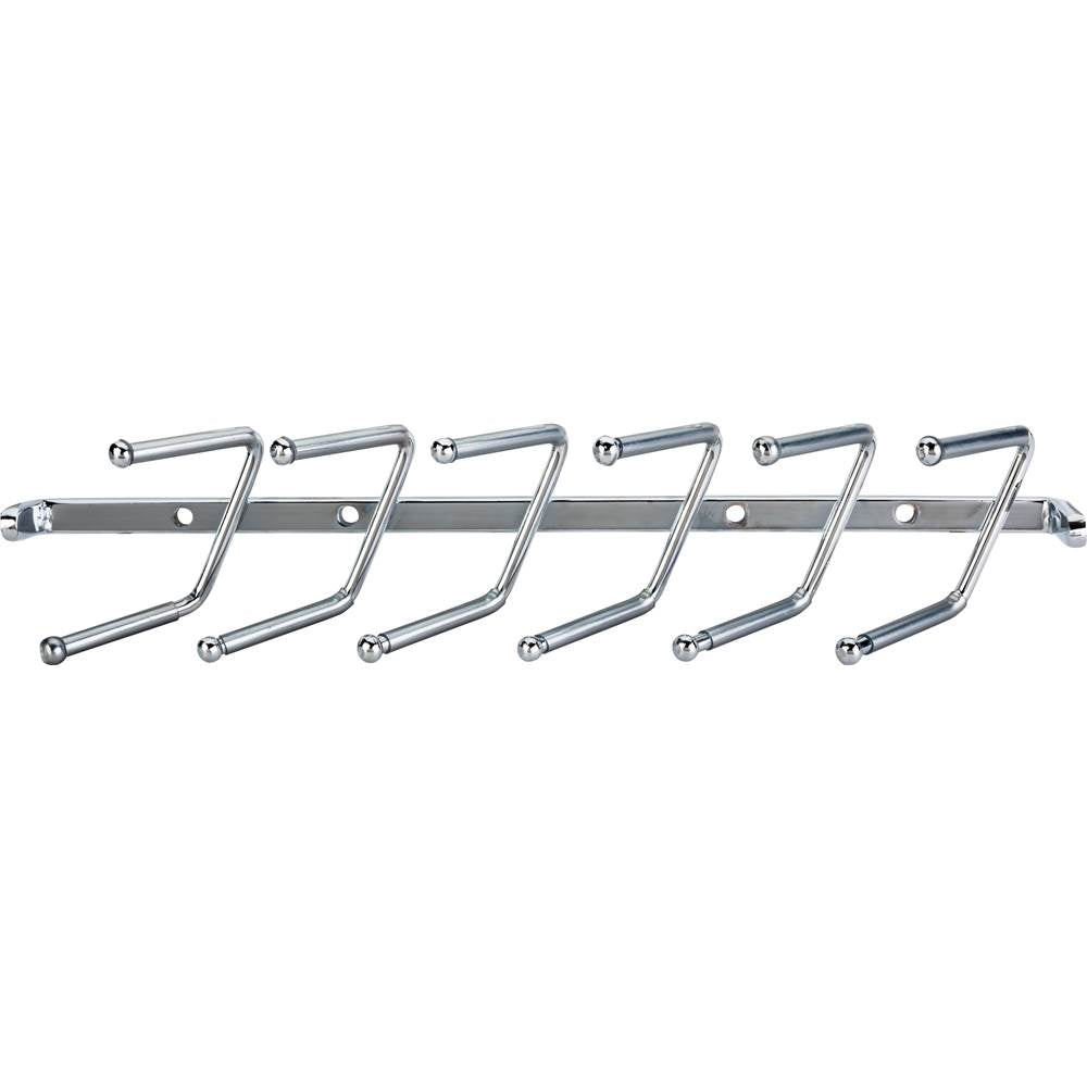 Hardware Resources - Polished Chrome Screw-Mount Tie Rack - Polished Chrome