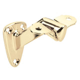 Hardware Resources - 1-7/16'' x 2-1/2'' Heavy Duty Handrail Bracket with  3-3/8'' Projection -  Polished Brass - Polished Brass
