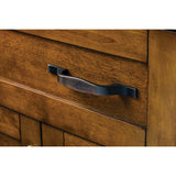 96 mm Center-to-Center Brushed Pewter Square Cosgrove Cabinet Pull