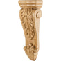 Hardware Resources - 4-1/2'' W x 1-7/8'' D x 10'' H Maple Low-profile Acanthus Corbel - Unfinished
