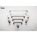 128 mm Center-to-Center Brushed Pewter Square Slade Cabinet Pull