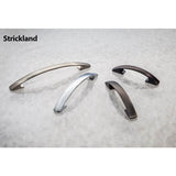160 mm Center-to-Center Brushed Pewter Arched Strickland Cabinet Pull