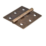 Antique Brass 3'' x 2-3/4'' Single Full Swaged Butt Hinge