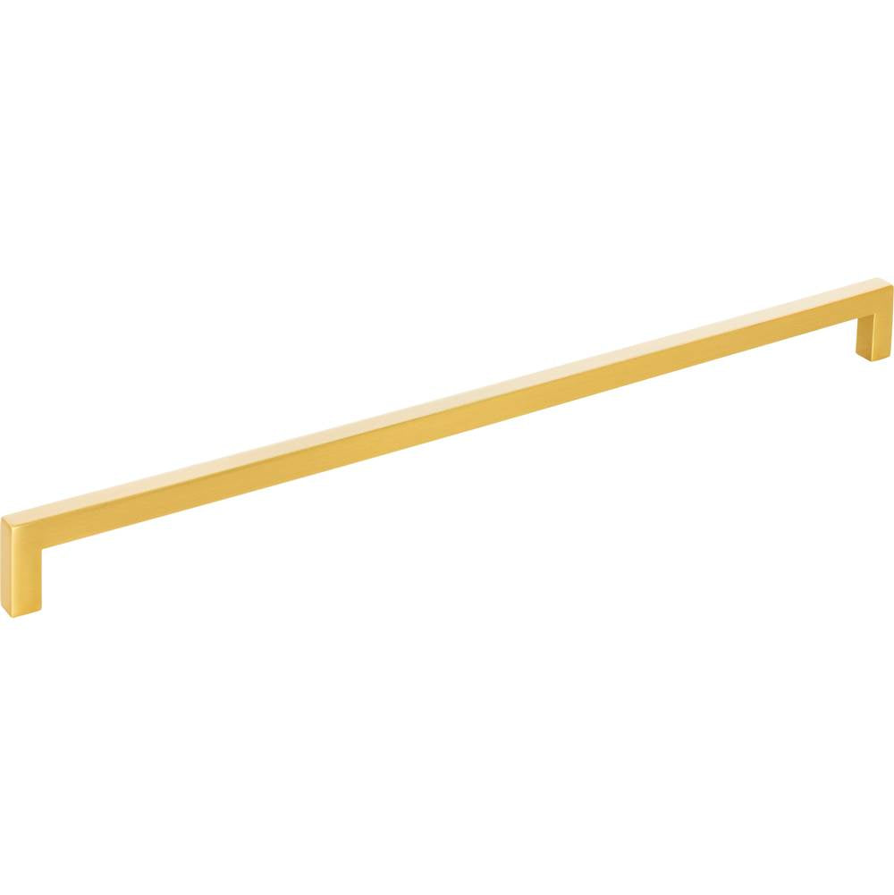 Hardware Resources - 320 mm Center-to-Center Brushed Gold Square Stanton Cabinet Bar Pull - Brushed Gold