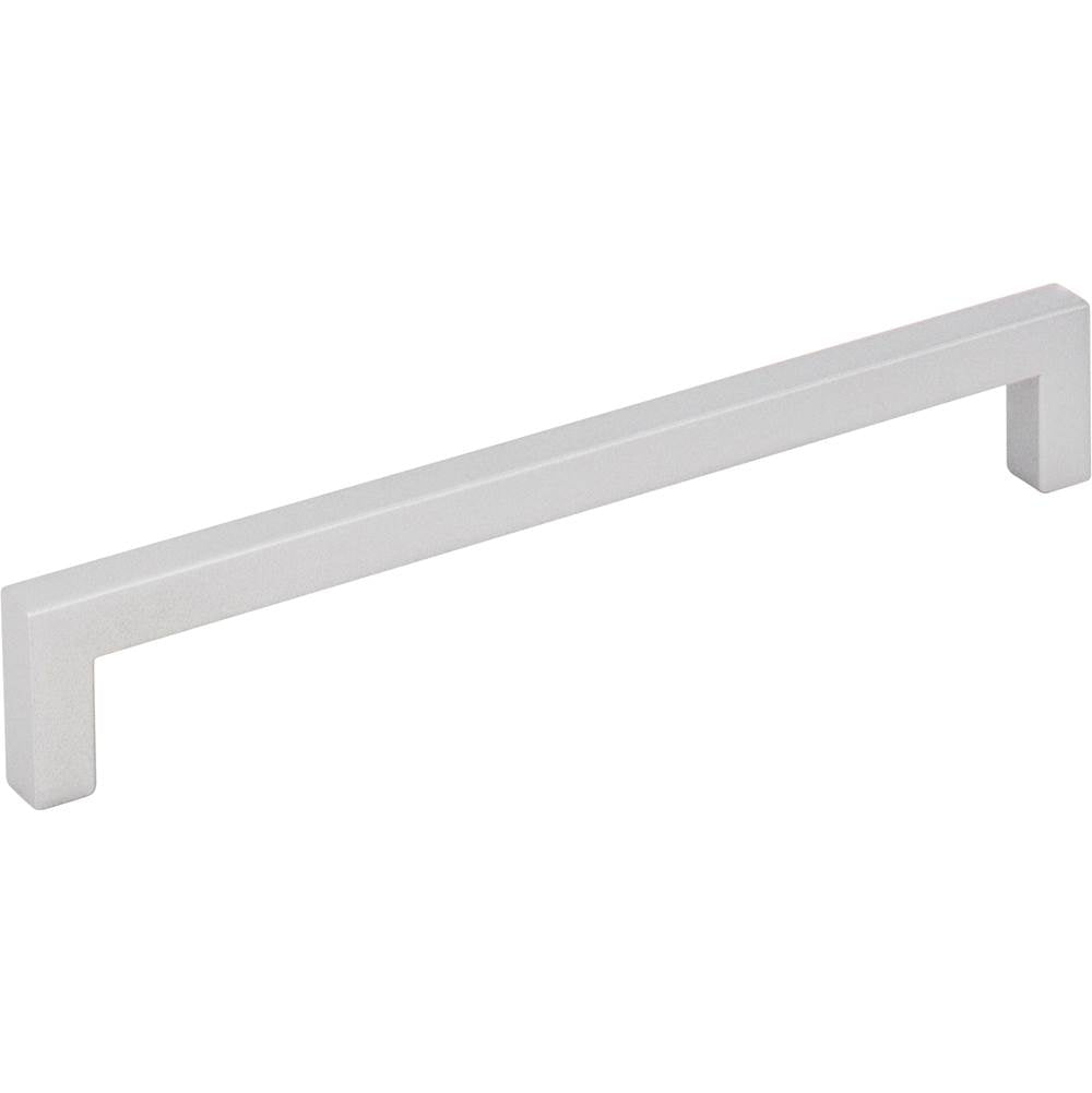 Hardware Resources - 160 mm Center-to-Center Matte Silver Square Stanton Cabinet Bar Pull - Matte Silver