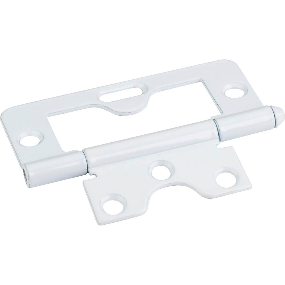 Hardware Resources - White 3'' Swaged Loose Pin Non-Mortise Hinge with 1 Slot - White