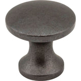 Hardware Resources - 1'' Diameter Gun Metal Slade Cabinet Mushroom Knob - Gun Metal