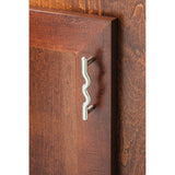 3'' Center-to-Center Matte Black Wavy Verona Cabinet Pull