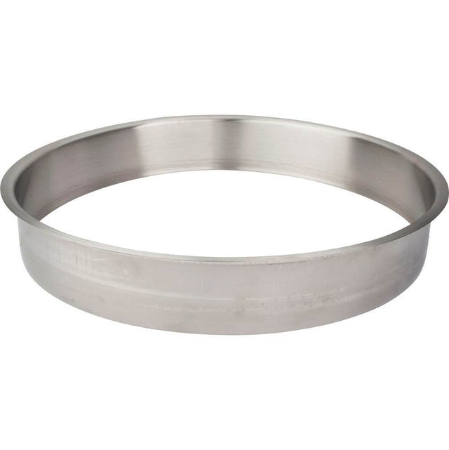 Hardware Resources - 12'' Diameter 2'' Height Brushed Stainless Steel Trash Can Ring - Stainless Steel