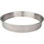 Hardware Resources - 12'' Diameter 2'' Height Brushed Stainless Steel Trash Can Ring - Stainless Steel
