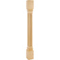 Hardware Resources - 3-1/2'' W x 3-1/2'' D x 35-1/2'' H Hard Maple Fluted Post - Unfinished