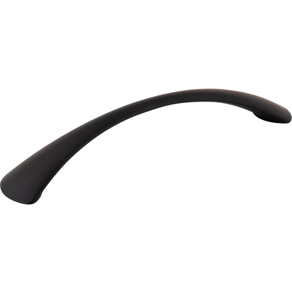 Hardware Resources - 128 mm Center-to-Center Black Arched Belfast Cabinet Pull - Matte Black
