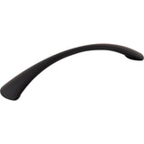Hardware Resources - 128 mm Center-to-Center Black Arched Belfast Cabinet Pull - Matte Black