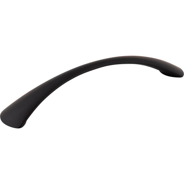 Hardware Resources - 128 mm Center-to-Center Black Arched Belfast Cabinet Pull - Matte Black