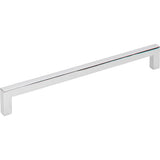 Hardware Resources - 192 mm Center-to-Center Polished Chrome Square Stanton Cabinet Bar Pull - Polished Chrome